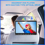 1 x RAW Customer Returns NAVISKAUTO 2 DVD Player Car 10.5 inch Slot In Design DVD Player Portable Headrest Monitor with Headphones HDMI IN Last Memory SD USB up to 128GB AV In Out - RRP €201.67