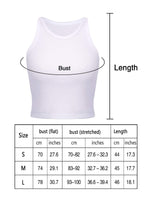 1 x RAW Customer Returns 4 Pieces Basic Crop Tank Tops Women s Sleeveless Racerback Crop Tops Cotton Sports Crop Tops for Women Daily Wear Black, Grey, Olive, White, L  - RRP €26.3