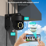 1 x RAW Customer Returns NETVUE Outdoor Surveillance Camera, WiFi Outdoor Camera FHD Color Night Vision, Outdoor WiFi Surveillance Camera with Motion Detection Real-Time Alarm, IP Camera 2-Way Audio, IP66 Waterproof, Black - RRP €58.99