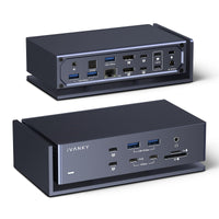 1 x RAW Customer Returns iVANKY 20-in-1 FusionDock Max 1 Thunderbolt 4 Dock, Quad 6K 60Hz Monitor MacBook Docking Station with 2 HDMI, 7 10Gbps USB, 2.5GbE, 96W PD, SD TF 4.0, 40Gbps Dock for MacBook M1 M2 M3 Pro Max - RRP €499.99