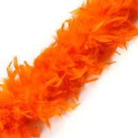 1 x RAW Customer Returns wangruida 1.8m 90g Orange Chandelle Boa Turkey Feathers. for dancing wedding craft party costume decoration - RRP €19.2