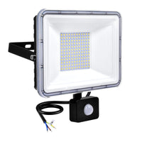 4 x RAW Customer Returns 100W LED floodlight with motion detector LED spotlight 8000lm waterproof IP67 outdoor spotlight 6500K daylight white LED work light construction spotlight work light floodlight outdoor spotlight for garage garden - RRP €130.88