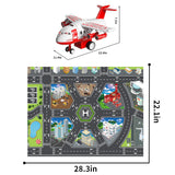 9 x Brand New Fire Truck Airplane Toy for 2 3 Years Old, Fire Engine Garage Parking Lot Playset Toy Airplane, Toddler Boy Toy Preschool Birthday Gift for 3 4 5 6 Years Old - RRP €208.62