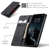 1 x Brand New JMstore case compatible with Xiaomi Redmi 12C Redmi 11A, leather flip protective case wallet phone case with credit card stand function black  - RRP €20.4