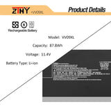 1 x RAW Customer Returns KYUER 90Wh VV09XL Laptop Akku f r HP ZBook 15 G3 G4 ZBook 17 G3 Mobile Workstation Series VV09090XL-PL HSTNN-C87C HSTNN-DB7D 808398-2C1 808398-2C2 808452-001 808398-2B1 808452-002 11.4V 9-Cell - RRP €49.38