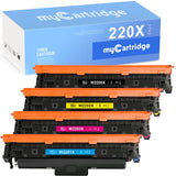 1 x RAW Customer Returns MyCatridge 220X Toner Compatible for HP 220X HP 220A for HP Color Laserjet Pro 4202dn 4202dne 4202dw 4202dwe MFP 4302dw 4302dwe 4302fdn 4302fdne 4302fdw 4302fdwe 4-pack without chip  - RRP €151.51