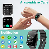 1 x RAW Customer Returns Fitonus Smartwatch Men Women with Phone Function AI Voice, 2.01 Full Touch Smart Watch Fitness Watch with 120 Sports Modes, Pedometer Sleep Monitor Heart Rate Monitor IP68 Sports Watch for Android iOS, Black - RRP €20.16