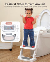 1 x RAW Customer Returns metaheim Children s Toilet Seat with Stairs, Foldable Toddler Potty Trainer with Spacious Steps, Height Adjustable, Anti-Slip and Anti-Splash - RRP €27.22