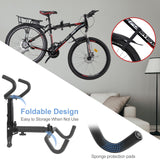 1 x RAW Customer Returns CYFIE bicycle wall mount, foldable bicycle mount wall, space-saving bicycle wall mount up to 25 kg for bicycles, racing bikes, mountain bikes etc., bicycle suspension with soft padding 1 piece  - RRP €21.99