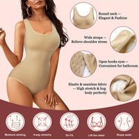 1 x RAW Customer Returns Gotoly Shapewear Bodysuit Women s Corset Body Strong Shaping Body Shaper Tummy Control Figure Shaping Seamless Shaping Bodysuits Beige, ML  - RRP €26.99