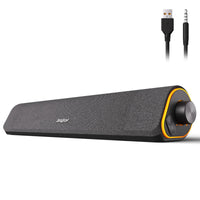 1 x RAW Customer Returns SOULION R50 PC Speakers, Bluetooth 3.5mm Computer Speakers, USB Powered, Colorful Lights, Soundbar with Switch, Stereo Surround Soundbar for PC, Desktop, Laptop - RRP €26.6