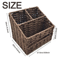 1 x Brand New Seagrass tissue box, decorative woven paper holder, rattan tissue box, handwoven facial tissue boxes, decorative woven facial tissue holder for living room dining room - RRP €20.4