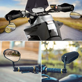 1 x RAW Customer Returns SUPAREE Motorcycle Rearview Mirrors Approved Motorcycle Mirrors Motorcycle Side Mirrors Handlebar Rearview Mirrors for Motorcycle Scooter Universal with Adjustable Chrome Plated 1 Pair - RRP €49.18