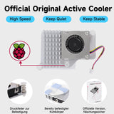 1 x RAW Customer Returns Miuzei Retro Case for Raspberry Pi 5 with Official Active Cooler Fan Aluminum Case Metal Mesh Cooling Box Remove Shell for Raspberry Pi 5 4gb 8gb - RRP €21.62