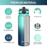 1 x RAW Customer Returns GOPPUS 600ml 20oz Stainless Steel Water Bottle with Straw Drinking Bottle Sports Thermos Bottle Leak-Proof Bottle Water Bottle with Straw Thermos Bottle Carbonated Acid Suitable BPA-Free Drinking Bottle - RRP €19.94