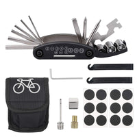 21 x Brand New CHALA bicycle multitool bicycle tool set 20 pieces bicycle accessories with tire lever bicycle patch needle valve bicycle multifunctional tool for on the go MTB road bike E bike - RRP €232.26