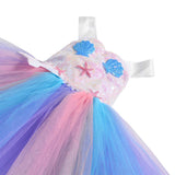 2 x Brand New FONLAM Mermaid Dress Costume for Girls Princess Dress Carnival Tutu Tulle Birthdays Party Festival 7-8 Years, Sequins  - RRP €62.52