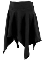 1 x RAW Customer Returns GURU SHOP Pixi pointed skirt, elf skirt top, black pixi, cotton, size M L 38  - RRP €32.34