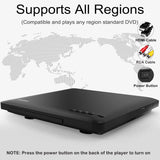 1 x RAW Customer Returns Maite Slim DVD Player, Ultra-Thin DVD Player for TV, Region Free DVD CD Player HDMI RCA Connection, HD 1080P Upscaling, USB Input, Error Correction, Including HDMI RCA Cable Remote Control - RRP €39.34