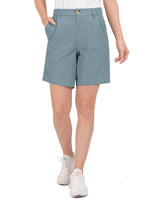 1 x RAW Customer Returns Little Donkey Andy Women s Lightweight Quick-Drying Cargo Shorts Bermuda Stretch Shorts for Hiking, Golf, Camping, Traveling Light Blue L - RRP €29.46