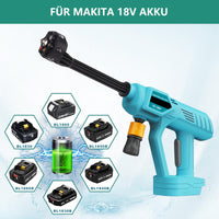 1 x RAW Customer Returns Cordless high-pressure cleaner for Makita 18V battery BL1850, 6-in-1 mobile high-pressure cleaner gun with multi-spray nozzle, 5M hose, high-pressure spray water gun, for car, garden without battery  - RRP €26.21