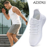 1 x RAW Customer Returns AZSDXS Men s Sneakers Running Shoes Gymnastics Running Shoes Sports Sneakers Gym Shoes Breathable Tennis Padel Waiter Shoes White 44 - RRP €58.8