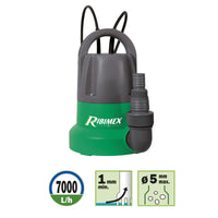 1 x RAW Customer Returns Ribimex PRPVC401SP submersible pump drainage 400 W, green grey, 27 x 16 x 24 cm - RRP €79.94