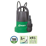 1 x RAW Customer Returns Ribimex PRPVC401SP submersible pump drainage 400 W, green grey, 27 x 16 x 24 cm - RRP €79.94