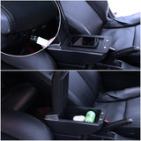 1 x RAW Customer Returns for Yaris 2015-2021 Armrest Center Console Storage Box Rotatable With Cup Holder - RRP €59.18