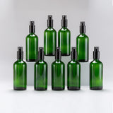 1 x RAW Customer Returns YIZHAO Green Spray Bottle 100ml, Small Glass Spray Bottle with Atomizer, for Essential Oils, Cosmetics, Perfume, Cleaning, Travel Bottle, Pharmacist, Set 9Pcs - RRP €29.99