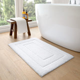 1 x RAW Customer Returns DEXI bath mat, non-slip, soft bathroom rug, water-absorbent, bath mat, machine washable, bath mat for shower, bathtub and toilet - white, 60 x 90 cm - RRP €39.99