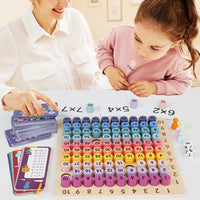 1 x Brand New Remione 1x1 Learning Game Multiplication Board Multiplication Table Multiplication Math Learning Game Montessori Children s Counting Toy Arithmetic and Learning Game for Playful Children Morandi - RRP €19.2