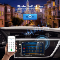 1 x RAW Customer Returns NHOPEEW Double Din Radio Supports Android iPhone Mirror Link 2 Din 7 Inch Touch Display Car Radio with Bluetooth Handsfree Dual USB SD AUX Steering Wheel Control Rear View Camera - RRP €61.07