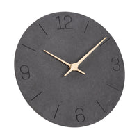 1 x RAW Customer Returns Warminn MDF Wooden Wall Clock Without Ticking Noise Silent Modern 30cm Quartz Large Battery Operated Wall Clock Easy to Read for Room Home Kitchen Bedroom Office School Black  - RRP €22.18