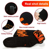 1 x RAW Customer Returns Heated socks, 5000 mAh rechargeable heated socks for women and men, foot warmer heating socks with 4 heat settings and APP, outdoor riding, camping, hiking, motorcycle, skiing, heated socks - RRP €41.15