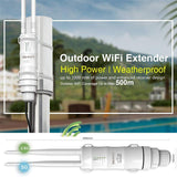 1 x RAW Customer Returns AC600 Dual Band 2.4 5GHz 600Mbit s Powerful Outdoor WiFi Repeater, Outdoor Extender PoE Access Point AP Antenna Amplifier Wireless Router 2x2 MIMU, Long Distance, WN570HA1  - RRP €79.99