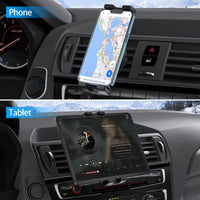 1 x RAW Customer Returns Oilcan Car Air Vent Tablet Holder, iPad Holder Air Vent Grille Upgraded Stable Hook , Car Ventilation Bracket for iPad Mini Air Pro, Galaxy Tab, Lenovo, Fire, iPhone 4-12.9  - RRP €36.99