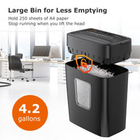 1 x RAW Customer Returns Bonsaii Micro Cut document shredder P4 - RRP €40.33