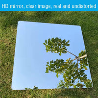 1 x RAW Customer Returns TSKDKIT 2 Pieces Large Wall Mirror Stickers 40 X 30cm Safe Non-Glass Mirror Closet Mirror Wall Large Acrylic Mirror Sticker for Home Wall Decorations - RRP €18.25