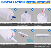 1 x RAW Customer Returns Water filter refrigerator replacement for Samsung DA29-10105J DA29-10105J HAFEX EXP, DA99-02131B, WSF-100, EF9603, HAIER LG Inline water filter 2 pieces from GOLDEN ICEPURE RWF0300A - RRP €17.14