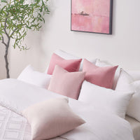 1 x RAW Customer Returns Topfinel set of 4 cushion covers 50 x 50 pink velvet cushion covers cushion cover sofa cushion decorative cushion cover decoration for sofa bedroom living room balcony soft color gradient - RRP €24.99