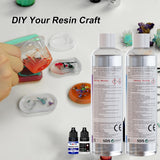 3 x RAW Customer Returns FansArriche Epoxy Resin and Hardener Kit 500ml 2 Piece Self-Leveling Casting Resin Starter Kit for Beginners for Casting and Coating, Art, Jewelry Making, Craft Decoration - RRP €63.48