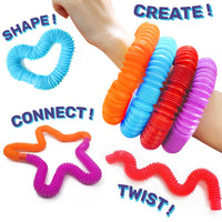 4 x Brand New Pop Tubes Tactile and Auditory Sensory Toys Toys for Children Child s motor skills Fidgets Toys Learning Fun OriginalCup  - RRP €39.92