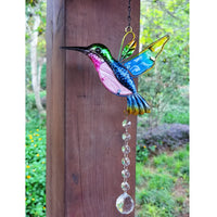 1 x RAW Customer Returns Suncatcher Crystal Window Hanging, Hummingbird Pendant Suncatcher Rainbow Maker for Home Garden Christmas Wedding Decoration, Gifts for Women Girls Bird Lovers - RRP €12.22