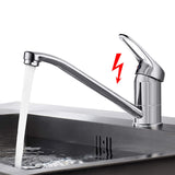 1 x RAW Customer Returns BONADE low pressure kitchen tap, kitchen tap low pressure with 3 connections for boiler, 360 rotatable kitchen tap low pressure made of chrome-plated brass, single-lever mixer tap for kitchen - RRP €34.27