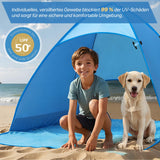 2 x RAW Customer Returns Karvipark beach tent, pop up beach tent, sun shelter for 2-3 people, including carrying bag and tent poles, family beach sun protection tent, suitable for beach, garden, camping - RRP €46.28