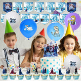 1 x Brand New Babioms Party Tableware Set, 40pcs Princess Birthday Party Decoration Frozee Birthday Decoration Girl, Cake Decoration Princess Balloons for Birthday Banner Cake Decoration, Birthday Decoration Party - RRP €15.01