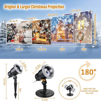 1 x RAW Customer Returns LED projector Christmas, projector lamp snowfall effect light with remote control IP44 waterproof outdoor and indoor decoration for decorations outside inside Christmas wedding party garden Halloween - RRP €16.72