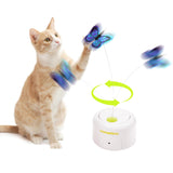 2 x RAW Customer Returns Pet Prime Automatic Cat Toy, Electronic Cat Toy, Cat Butterfly Toy, Cat Toy Self-Entertainment with 360 Rotating Butterfly Sensor Mode - RRP €42.34