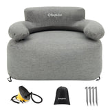 1 x RAW Customer Returns KingCamp Inflatable Sofa Outdoor Camping Air Sofa Camping Sofa with Back Armrest Inflatable Couch Camping for Indoor, Outdoor, Party, Travel, Beach - RRP €104.95